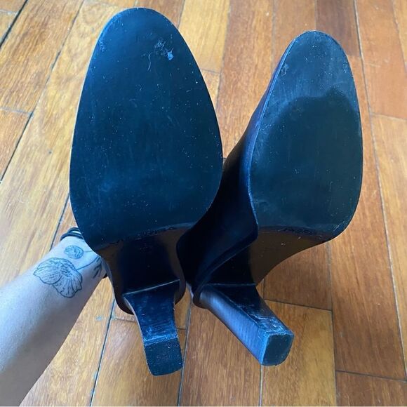 Via Spiga Black Heeled Chelsea Ankle Boots Size 8M - Picture 11 of 11